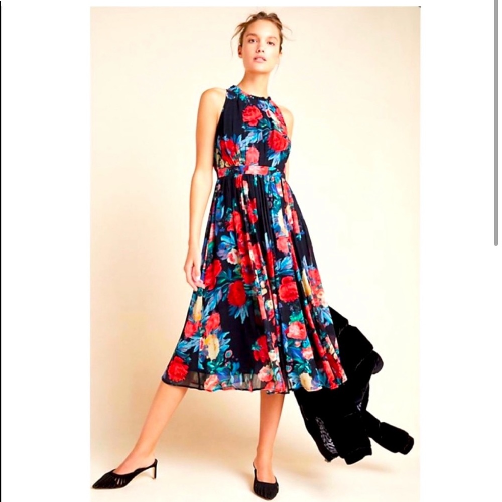 Anthropologie Hermia Midi Dress